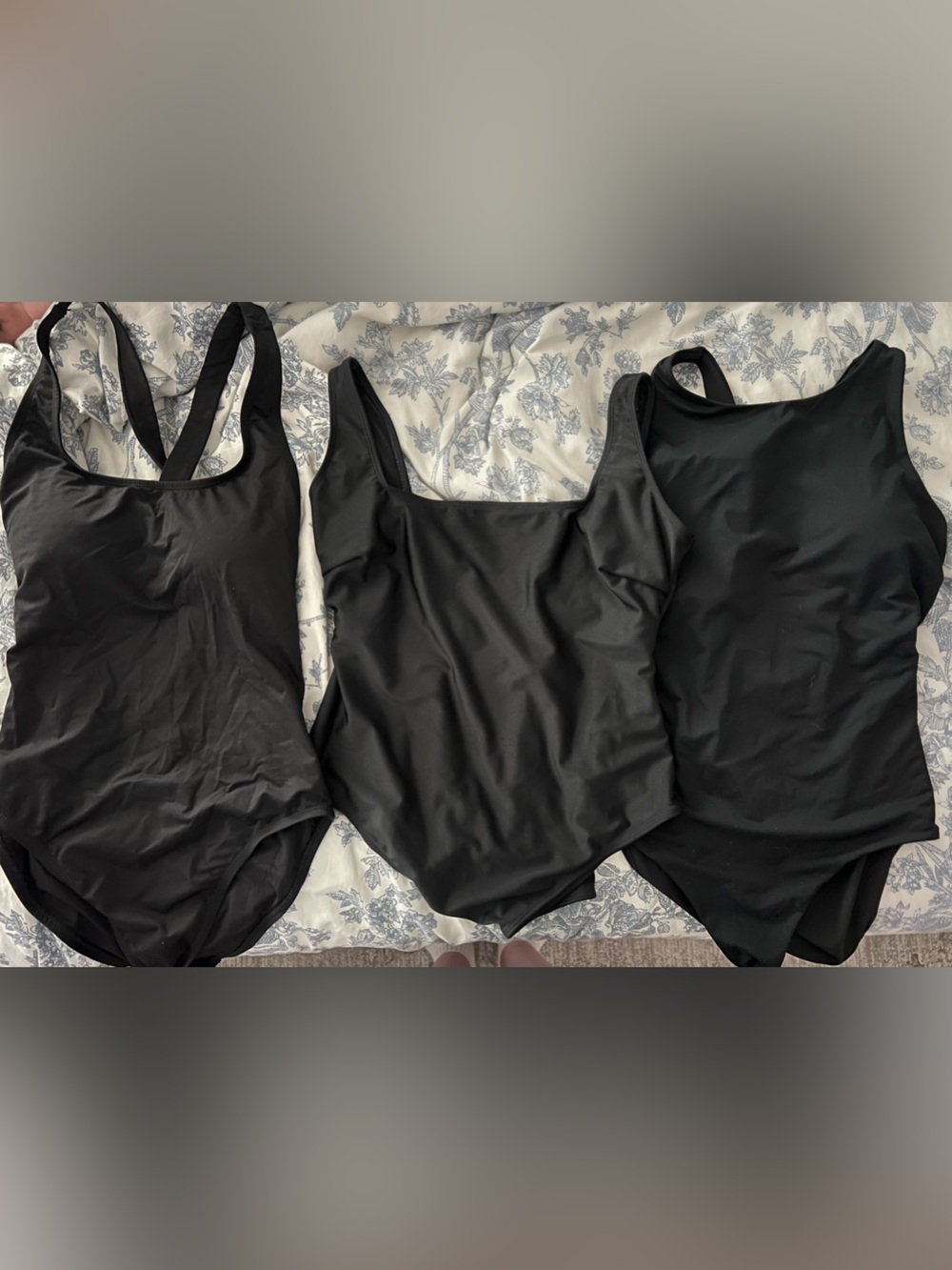 3 FOR 1 black one piece swimsuit